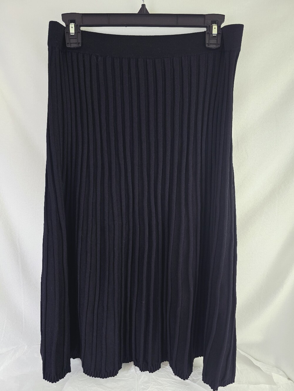 NWOT Nina Leonard Sz MP Ribbed Sweater Knit Top & Pleated Elastic Skirt 2pc Set - Picture 13 of 15